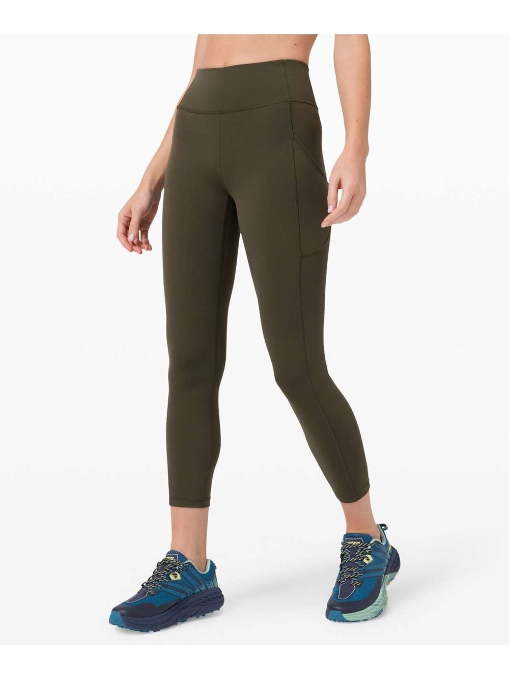 Lululemon Invigorate High-Rise Tight 25" Dark Olive Green Size 2 Run Gym Workout